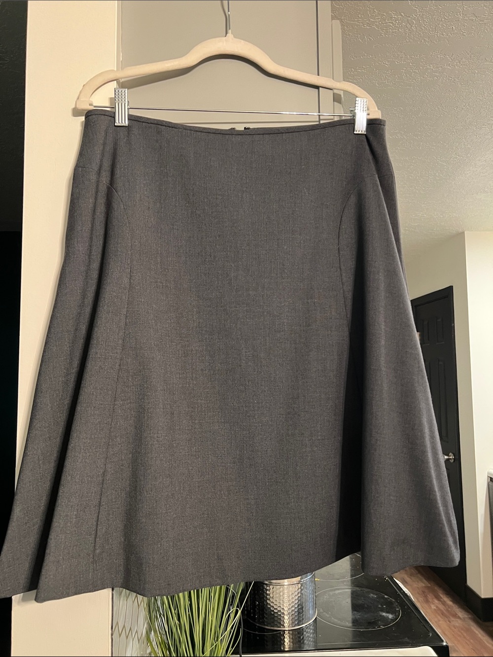 Calvin Klein Womens Charcoal Aline skirt